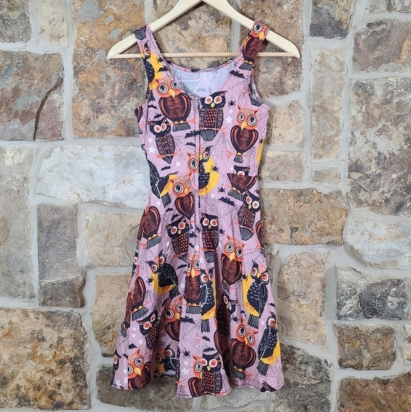 DOLLZ & Dames XS Halloween Fall Owl Spider Web Dress - Picture 5 of 8